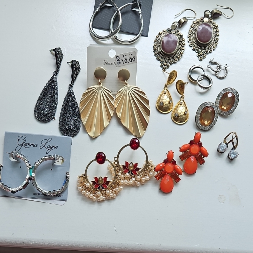 Gold Leaf Drop Earrings